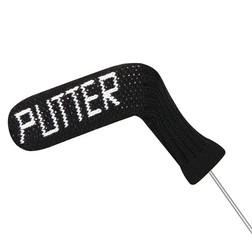 Putter - LeFeng ゴルフブレードパターカバー - ニット パターヘッドカバー - プレミアム軽量で耐久性のある素材 - 複数のパーソナライズされたパターン - ほとんどのブレードパターに最適(Black)