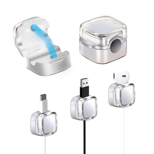 【マグネット式スナップオン機構】ケーブルクリップホルダーは簡単に開閉できます。マグネットロックシステムで片手で楽に操作できます。60°の角度で開く構造とマグネット式の留め具により、充電器、HDMI、USB、ヘッドホンなどのケーブル(太さ2.5~8mm)を工具なしで素早く出し入れでき、ケーブルを整理整頓しながらもしっかりと固定できます。 【多用途でユニバーサルな互換性】8mm(0.32インチ)幅のスロットを備えた当社のコードオーガナイザーは、太い電源コードから細い充電ケーブルまで、あらゆるケーブルに対応します。家庭やオフィスでの使用に最適で、デスク、ナイトスタンド、壁、車内の整理整頓に最適です。 【再利用可能なマグネットベース&amp;跡が残らない】マグネット式ケーブルオーガナイザーは、ニーズに合わせて平らな面であればどこでも使用できます。内蔵マグネットで金属面に瞬時にしっかりと固定することも、付属のアクリル粘着パッドを使用して非金属面に取り付けることもできます。どちらのオプションも跡が残らず、表面を保護し、傷つけることなく再配置できます。