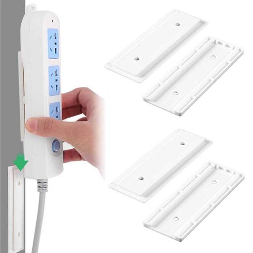 乐天商城 - YFFSFDC電源タップ固定器移動可能壁取付用固定ブラケット穴あけ&ネジ止め不要取り付け簡単(2本セット)