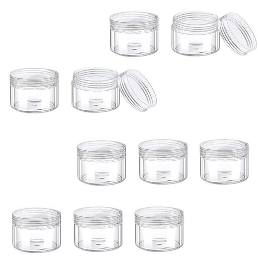 Phyxiul 小分けケース銀テープ 収納ケース テープ収納 透明 10個セット小物入れ 収納ケース 化粧品用小分け容器 透明 便利グッズ 旅行用品 家庭用 (10g) papimomoshop-10004227 papimomo.shop パッケージ画像