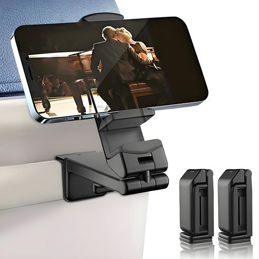 乐天商城 - 【置ける!挟める!】GSON飛行機スマホホルダーポータブル2個セット折りたたみ式超小型360度回転スマホスタンドポケットサイズ卓上クリップ飛行機旅行必需品携帯便利コンパクト卓上スタ…