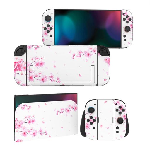 樂天商城 - PlayVitalNintendoSwitch2(2025)本体・Joycon対応フルセット保護ステッカーシール2セットカスタマイズ用ビニールステッカードック&グリップスシール付き【桜のささやき風】