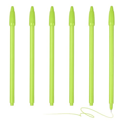 仕様: 素材: プラスチック; ペン本体カラー: ライト緑; インクカラー: ライト緑; ペン先径: 0.5mm / 0.02インチ; 全長: 16cm / 6.3インチ; 同梱内容: 6 x カラーゲルインクペン 特長: ゲルペンのボディはプラスチック製で軽量、表面が滑らかで握り心地が良いです。頑丈で落下にも強く、内部のインクカートリッジを保護します。安定したインク供給、滑らかな書き味、速乾性、にじみにくい鮮やかなカラーインクで、日常のライティングタスクに最適です。 このゲルペンは、メモ取り、ジャーナリング、スケッチ、絵画、スク ラップブッキング、落書き、デコレーション、手作りカード作成、DIYプロジェクトの重要部分のハイライトなど、幅広く使用できます。事務所ワーカー、教師、ビジネスマン、アーティストなど、様々なユーザーのライティングやクリエイティブな用途に最適です。 使用方法: インクが少なくなったら、ペン先を回して外し、互換性のあるリフィルと交換すれば継続して使用できます。 注意事項: 使用後は必ずキャップをしっかり閉め、ペン先の乾燥や紙面への誤った傷つけを防いでください。