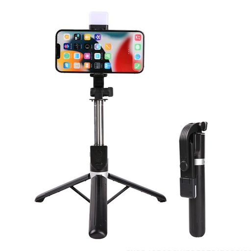 スマホスタンド ライト付き自撮り棒 phone 軽量 スマホ 自撮り棒 携帯 三脚 スマホ コンパクト スタンド セルカ棒 360°可調節 Phone 兼用 コンパクト 軽量 LEDライト リモコン付き 折りたたみ…