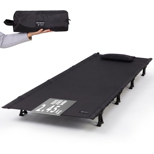 KingCamp コット キャンプ 折りたたみベッド 超軽量 2.45kg 防災 高耐荷重136kg 頑丈 安定 コンパクト収納