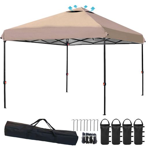 乐天商城 - ApeexCanopy 軽量ワンタッチタープテント 2mx2m 収納バッグ付き 3段階調節 UVカット スチール 大型 耐水 ワンタッチテント レジャー イベント 海 バーベキュー 防災 運動会 おしゃれ 日除け 簡…