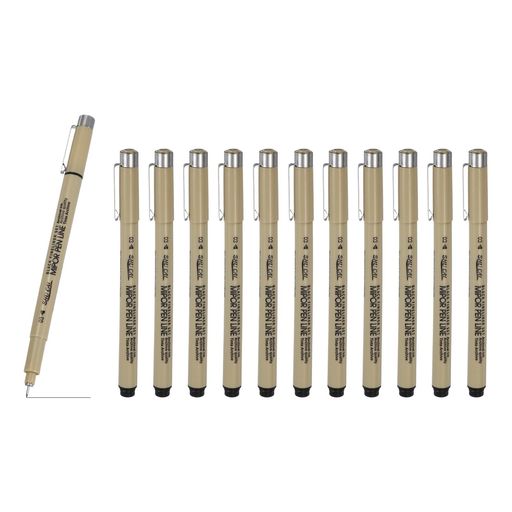 樂天商城 - PATIKIL 細いラインペン 12本セット 03 0.35mm 細いマーカー 黒 耐水性インク アーカイバル絵画ペン アート用品セット スケッチ ジャーナリング スク ラップブッキング イ ラストレーション用