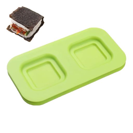 おにぎりお握り型おにぎりメーカーおにぎり型使い勝手がよい水洗可能自宅業務キッチン調理用(20*10.5*2.5cmグリーン)