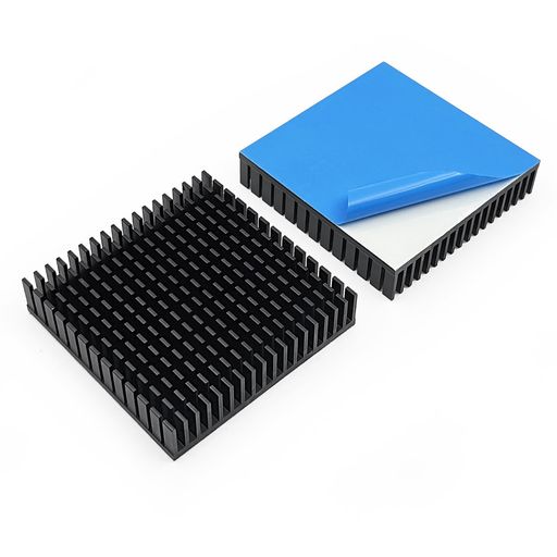 乐天商城 - Awxlumv大型ヒートシンク70x70x15導熱接着シート付き熱暴走対策正方形冷却ラジエーターフィンCPUICチップ回路基板LEDアンプに適用アルミニウム2個