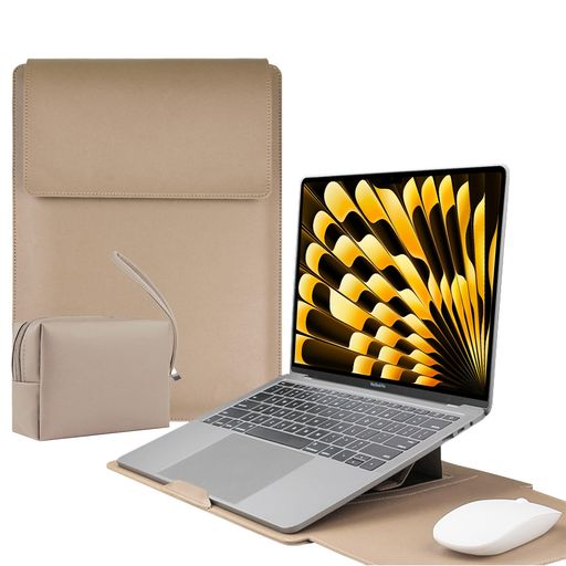 LuFiYa 【3in1】ノートパソコン用スリーブ pcスタンドとマウスパッド付き MacBook ...