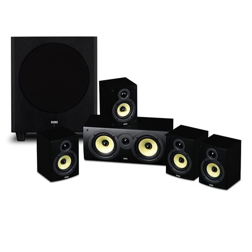 8Audio 8X Mini HCP スピーカーパッケージ シアターサラウンドシステム 5.1ホームシアタースピーカーシステム (ブラック)