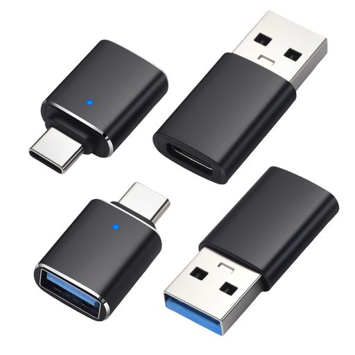 FFOGG usb type-c 変換アダプタセット 急速充電 高速データ転送 5Gbps 向けのlPhone15 16 17 GaIaxy S24 S23 S22 lPad Air4 5 Mlni6 MacBook 対応 2 種類セット 4 個入り