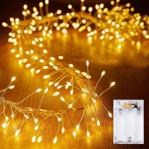 siawadeky イルミネーションライト LEDストリングスライト ワイヤーライト 防水 フ...
