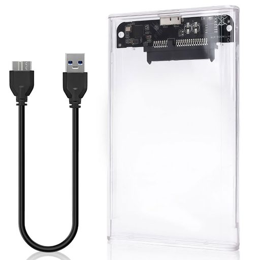 MEIKEMAN HDD/SSD Case 透明な外付けハードディスクケース 2.5インチ 5Gbps高速転送速度 Type C/USB3.0 ホットスワップ対応 簡単着脱 幅広い互换性 Auto-sleep搭载 2.5インチ7-9.5mm