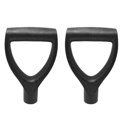 GETAJGHSD プラスチック製シャベル交換用ハンドル D字型グリップ掘削用熊手 雪かきスコップ対応 ガーデニング手工具アクセサリー 2個セット