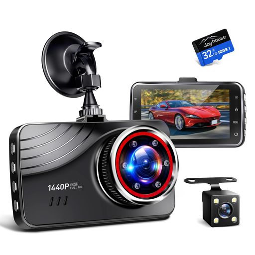 ドライブレコーダー 前後カメラ ドラレコ 1440PフルHD 駐車監視 赤外線暗視ライト 370万画素 全国LED信号機対策 動体検知 170度広角