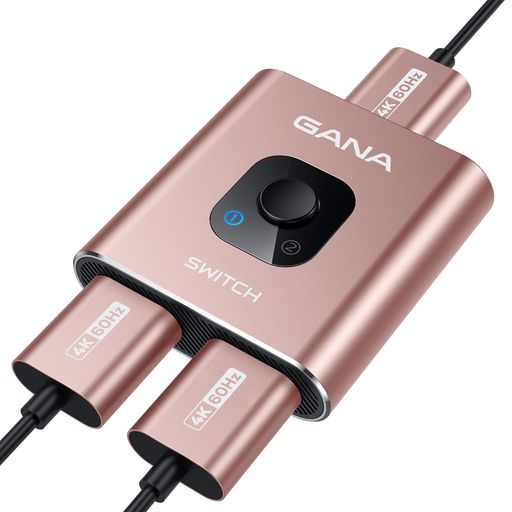 💗【HDMI切替器】:GANAのHDMI切替器、三つのhdmi端子があり、本分配器は2入力右向き矢印1出力、1入力右向き矢印2出力、機器を双方向に入出力できます。ご注意:2台のモニターあるいはディスプレイを同時に出力できません。 💗【高解像度】本HDMI切替器は、4K 60Hz 1080P 60Hzまでの解像度に対応しており、美しく高精細な信号を出力でき、臨場感溢れる高精細な大画面映像を楽しみます。 💗【簡単に使用】電源とドライバが必要ありません。HDMI分配器には切替スイッチが付属しています、ワンタッチ切り替え、非常に便利です。 2つのLEDランプ付きで、作動中の機器はひと目で分かります。 💗【高速・安定な伝送】HDMIスイッチーは高帯域幅3.4Gbpsのデータの長距離伝送をサポートして、音声と画面が歪めないし信号も遅延しません。セット内容:HDMI切替器*1、説明書*1。ご注意:HDMIケーブルは含まれていません。別途購入する必要があります。 💗【対応機種】HDMIポート付きの設備に適用します。