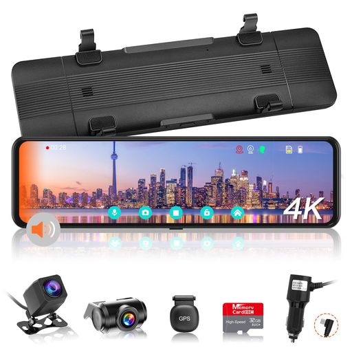 🚗【注目度NO.1前後カメラ分離式✨本物のULTRA HD 4K画質✨]➊従来の1080P分離型ドライブレコーダーと4K(3840*2160P)高画質一体化ドライブレコーダーを組み合わせ、市販唯一の4K分離型ドライブレコーダーを実現、更にお客様達が一番お気に入りの音声コントロール機能など、合計30以上の設定/機能を搭載する強大なドライブレコーダーVANBAR DC209が登場しました。●専用反射防止フィルムも同梱しています。昼間の反射抑え見やすくなります。➋4k(3840*2160P)超高画質搭載、約11インチ超大デジタルインナー ミラー型 ドライブレコーダーです。車両後方の150度広角リアカメラの高画質映像を約11インチの内蔵モニターに表示します。従来のルームミラーより視界が約3倍、車体や荷物などで生じる後方の死角を減らし、安全性もアップします。 🚗【Super暗視機能: IMX415製CMOSセンサーで新型 4K Ultra HD 前後カメラ同時録画・超暗視HDR技術搭載ドラレコ初登場!】➊ドライブレコーダーをつけていないと事故の際、無用なトラブルなどに巻き込まれる恐れがあります。