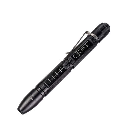 Weltool M6 LEDペンライトクリップ付きの小型、ポケット携帯便利、均一なビーム - 85%高演色性、フラッシュライト- 検査作業用の読書作業用懐中電灯、2枚単4電池で駆動