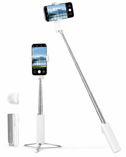 樂天商城 - viozon 自撮り棒 iPhone スマホ三脚 コンパクト 軽量 伸縮式 スマホスタンド 4~7インチ対応 取り付けるワイヤレスリモコン付 アルミ合金製ポール 安定 セルフィースティック Vlog・旅行・撮影…