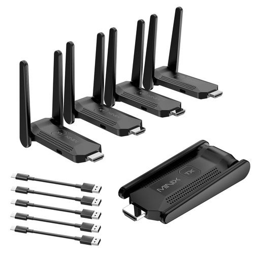 MINIX NEO B14 ワイヤレス HDMI 送受信機セット 1x送信機+4x受信機 ワイヤレス HDM...