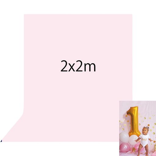 乐天商城 - Kate2x2mピンク背景布ライトピンク背景紙子供の写真ポートレート撮影背景撮影用背景布写真撮影用の背景幕カスタマイズ可能な背景