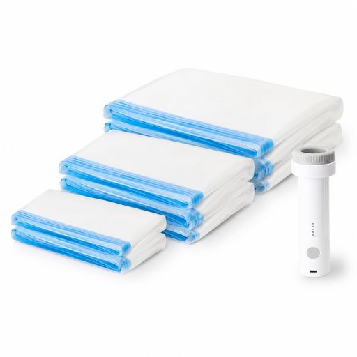 乐天商城 - KIREIZU旅行用真空圧縮袋6点セット120x100cmx2枚/60x80cmx2枚/40x60cmx2枚スーツケース・バッグに最適、衣類/布団も簡単圧縮、80%スペース節約、防水・防塵・防カビ・防ダニ、携帯型電動ポンプ&USB…