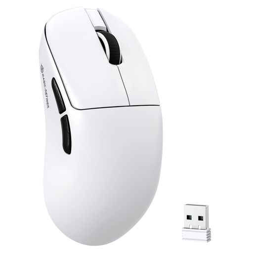 MAGIC-RFINER AJ199 ゲーミングマウス ワイヤレス 3モード Bluetooth/2.4GHz/有線 軽量約49g設計 PAW3311センサー BK3633搭載 最大24000DPI 1000Hz対応 600mAh充電式