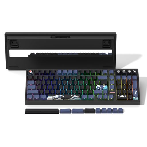 ワイヤレスゲーミングキーボード テンキー付き 2.4GHz/USB/BT5.0 VIA対応 Womier M99 無線 メカニカルキーボード