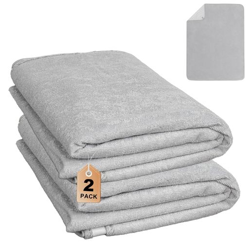 乐天商城 - 防水シーツ 介護 部分用 2枚セット 100x140cm ハーフサイズ 介護 綿100%パイル地 防水おねしょシーツ