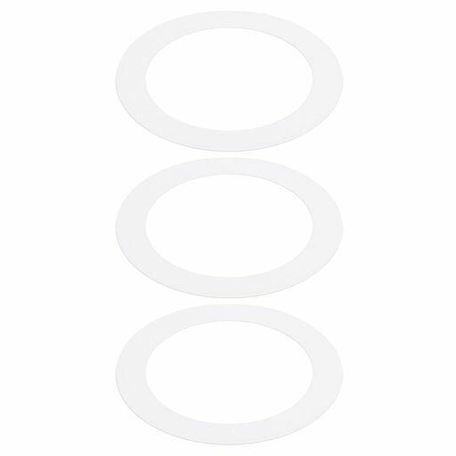 樂天商城 - PATIKIL5/6”埋め込み式カンライト用グーフリング3個入り金属グーフトリムリングカバー外径8.07”内径6.29”つや消しホワイト仕上げフラッシュマウント
