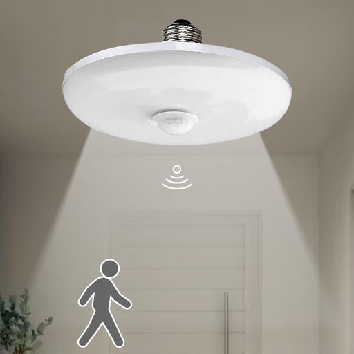 乐天商城 - 人感センサーLEDシーリングライトシーリングライト4-6畳E26口金LED電球ledおしゃれ小型高輝度自動点灯・消灯明暗センサー付き消し忘れ防止天井照明取付簡単省エネ廊下洗面所トイレなど(…