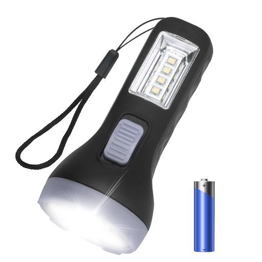 樂天商城 - DAI NING 懐中電灯 LED 小型 ライト 屋外対応 単3形乾電池付き 80ルーメン 防災 アウトドア 連続点灯約20時間 停電対策 (ホワイト)