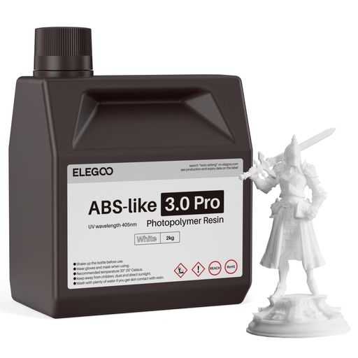 ELEGOO ABSライク3.0 Pro 3Dプリンター用レジン ホワイト 2000g