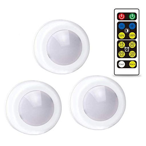 乐天商城 - TopYartワイヤレススポットライト電池式LEDタッチライトリモコン付き配線不要明るさ調光可能タイマー機能付き電球色・昼白色点灯クローゼット/キャビネット/階段廊下/キッチン/部屋など…