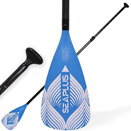カーボン パドル 3ピースfor スタンドアップパドル ボード インフレータブル SUP / 182-216cm お好みのサイズに長さを調節できる