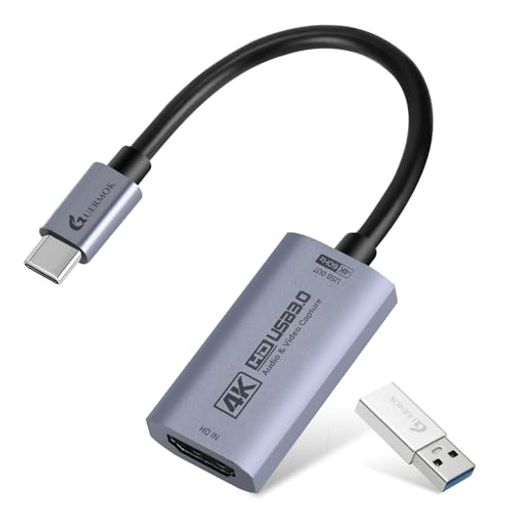 【4K 60FPS入出力・超低遅延】このHDMI 4KキャプチャカードはUSB 3.0経由で最大4K@60Hzの入力/出力に対応し、ゲームプレイ、VRキャプチャ、iPadコンテンツを滑らかに表示します。配信、録画、ライブ配信に最適です。USB-Aオス to USB-Cメスアダプター付きで、USB-A/USB-Cポートに対応。MJPEG:4K/60Hz、YUY2:4K/25Hz、XRGB:1080P/60Hz。キャプチャ専用で、使用にはキャプチャソフトが必要です。モニター/TVへの直接表示用ではありません。 【多彩なフォーマットと解像度に対応】MJPEGは最大4096x2160/3840x2160@60FPS、2560x1440@120FPS、1920x1080@120FPSに対応。YUY2/NV12は最大2560x1440@50FPS、1920x1080@120FPSに対応します。MJPEG、YUY2、NV12、XRGBに対応し、配信や編集に柔軟に使えます。USB 3.0以上のポートをご使用ください。USB 2.0は最大1080Pまでです。