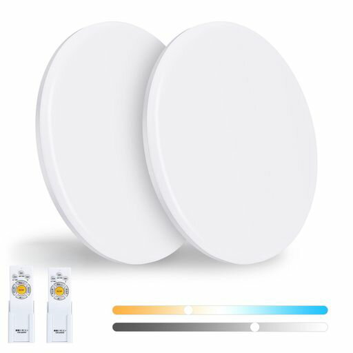 乐天商城 - ManewwenLEDシーリングライト6畳-8畳36W4800LM和室天井照明電灯蛍光灯おしゃれ蛍光灯調色/調光タイプ昼光色電球色リモコン付き調光タイプLEDライト常夜灯モードメモリ機能30分/60分スリープタ…