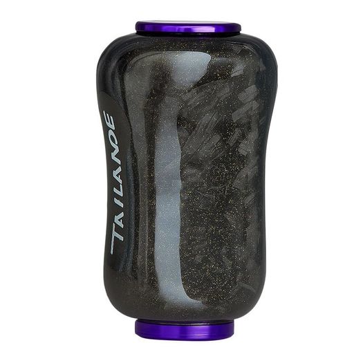 TAILANDE 鍛造カーボン製ハンドルノブ 軽量 ライトゲーム 向け ダイワ (Daiwa) タイプ S シマノ (Shimano) タイプ A 対応 オールブラック (PL)
