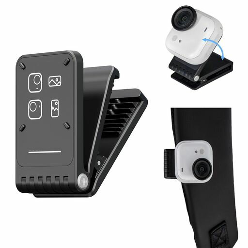Insta360 Go Ultra 対応 磁気クイックリリースマウント,帽子やバックパックのスト...