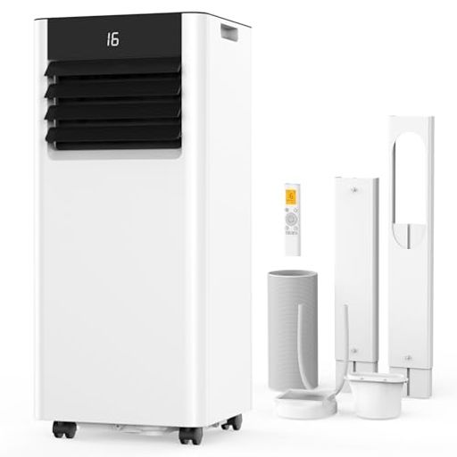 【2.6kwパワフルな冷房機能&amp;最大10畳の冷却面積】EUHOMYスポットクーラーは高品質な冷房システムを搭載しており、わずか15分で室内温度を5°C下げ、真夏の暑さを一気に解消!冷風が部屋の隅々まで行き届き、最大10畳までしっかりカバーでき、蒸し暑い夏の日でも、効率よく冷気を送り出します。安定の性能により、リビングルーム、ベッドルーム、ガレージ、倉庫などに最適です。 【一台三役であらゆる季節に対応】冷房・除湿・送風三つのモードを搭載しおり、どんな季節も最適!冷房機能はもちろん、除湿機能も送風機能も優れています。星(塗り潰し)除湿:28.98L/日の強力除湿を実現可能でじめじめした湿気から解放!梅雨時に大活躍、洗濯物の部屋干しに役立つだけでなく、カビやダニの繁殖を抑え、清潔で爽やかな空気をキープします!(ご注意:湿度が高い場合、大量の水分が発生するため、付属のドレンホースを接続して自動排水することで、快適にご利用いただけます。)星(塗り潰し)送風:送風機能も付いているため、空気を効率よく循環でき、扇風機の代わりにもOK!風量は「弱」「強」の2段階調整に対応しており、風向きもニーズに応じて自由に調節できます。
