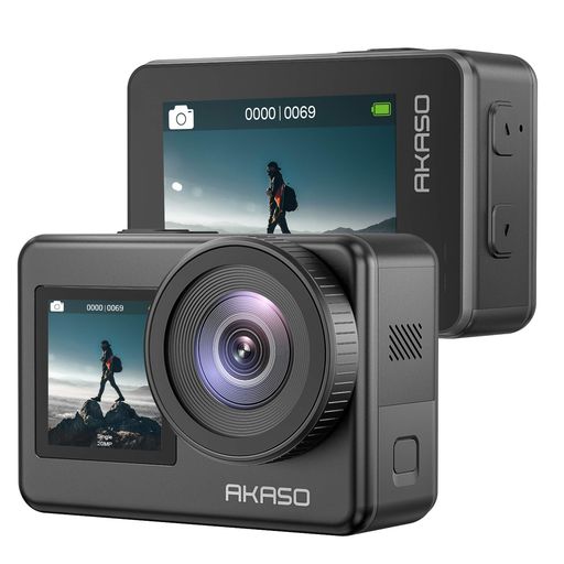 【リアル4Kカメラ&amp;デュアルカラースクリーン】 最高4K/30FPS解像度、20MP画素を搭載したAKASO Brave 7アクションカメラを使用すると、素晴らしい写真や高精細でビオを撮影でき、人生の美しさと驚異をはっきりと記録できます。革新的なデュアルカラースクリーンデザインにより、背面と前面の視野角を自由に変更できます。特に、2インチのリアタッチスクリーンは応答性が高い、優れたクリアな再生体験を提供できます。 【多機能搭載されるスポーツカメラ】 6軸EIS手ブレ補正機能を装備され、画像と撮影時の乱れなどは心配なく、安定な画像をキャッチできます。170°/140°/110°/70°の4段階調整可能な超広角レンズにより、どんな位置でも170度ほど周り広い範囲の景色をつかまえます。WiFi接続機能とズーム機能もあります。またこのアクションカメラは、あらゆる方向からの音をキャプチャする外部マイクもサポートできます。ご注意:AKASO 外部マイク(別売り)対応のみです。