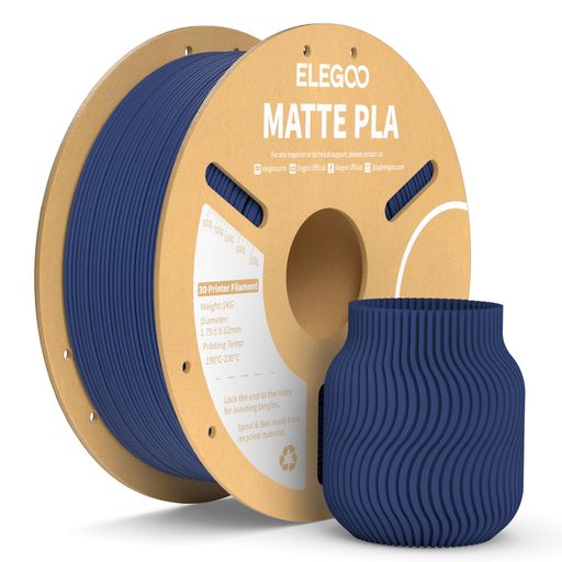 ELEGOO マット PLA フィラメント 1.75mm ネイビー 3D プリンター用フィラメント 寸...