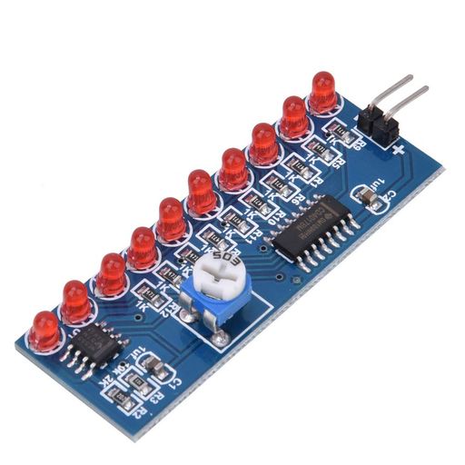 NE555CD4017LEDチェイサーライトモジュール2個セット調光可能スピード自作キット電圧2.5V〜14.5V対応イベント装飾インテリアライトランニングライト回路学習用
