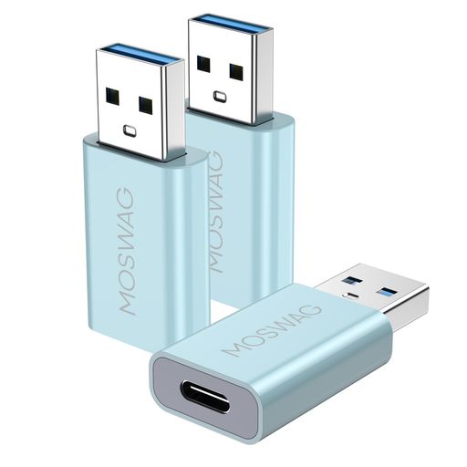 MOSWAG 3パック USB Cアダプタ USB C - USBアダプタ USBオス-USB Cメスアダプタ iMac,MacBook Pro,MacBook,MacBook,Laptops,PC,Computers and Moreと互換性があります