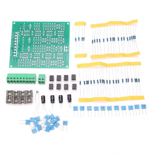 乐天商城 - NE5532オペアンププリアンプモジュールDIYキット3チャンネルデュアルDC9~15V24dB/Oct
