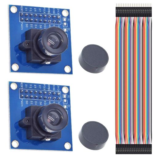 YOUMILE 2個 OV7670 カメラモジュール640X480 0.3MEGA 300KP VGA CMOS I2Cモジュール(デュポンケーブル付きFOR ARDUINO ARM用)