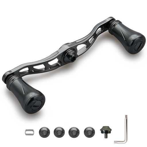 乐天商城 - HEIGHTEN88mm/90mm/105mmリールハンドル19mmノブ搭載シマノ(SHIMANO)ダイワ(DAIWA)アブ(Abu)通用ベイトリール用ArchPillarSeries(105mm-ダークグレー)