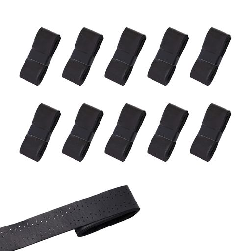 【製品仕様】10本入り サイズ:長さ約110センチ、幅62.5センチ、厚さ約0.7ミリメートル 重量:約8グラム 素材:PUレザー 薄くて丈夫でありながら、柔らかく、クッション性があります。 【緩衝性と耐久性】優れたストレッチ性を採用し、巻いても伸びにくく、安定した厚み感を保ちます。優れたクッショニング性と耐久性を両立しています。 【簡単交換】ベルトがあれば簡単に交換できます。ゴルフのクラブのが細い方にも安心してお使いいただけます。クラブのを太くしたい時は、重ねて巻くだけで簡単です。 【幅広い用途】テニス、バドミントン、釣り竿、ゴルフクラブなど、幅広い種目にご使用いただけます。軽く、持ち運びにも便利です。 【様々なシーン】トレーニング用のバーベルやダンベル、自転車や摩托車の取っ手、雰囲竿の取っ手、工具類の滑り止めとしてもお使いいただけますので、非常に応用範囲が広い。