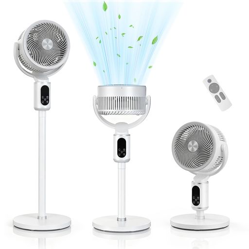 樂天商城 - サーキュレーター 扇風機 DCモーター 極静音 【2026新モデル・アロマ機能】3d首振り 強力 静音 省エネ DC せんぷうき さーきゆれーたー 兼用 ナイトライト 360度回転 12段階風量 高さ調整 12h…